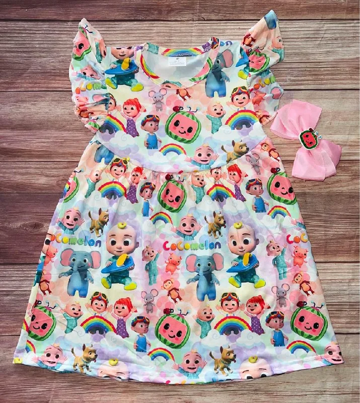 Super Sale Cocomelon Dress and Bow