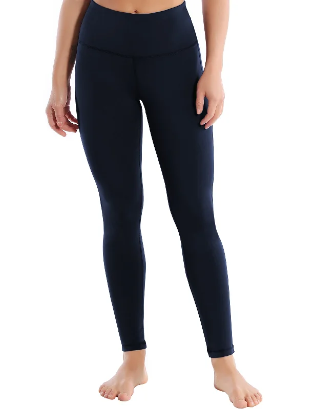 High Waist Side Line Gym Pants darknavy_Gym