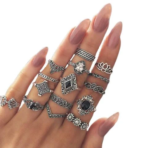 Last Chance Sale15 different pieces of Boho Stackable Rings [Flawless]