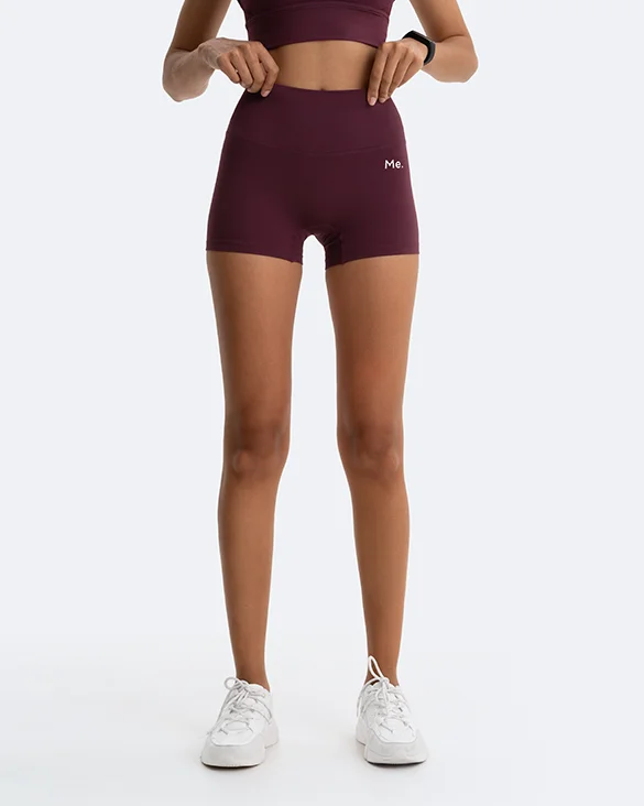 Burgundy Micro Shorts