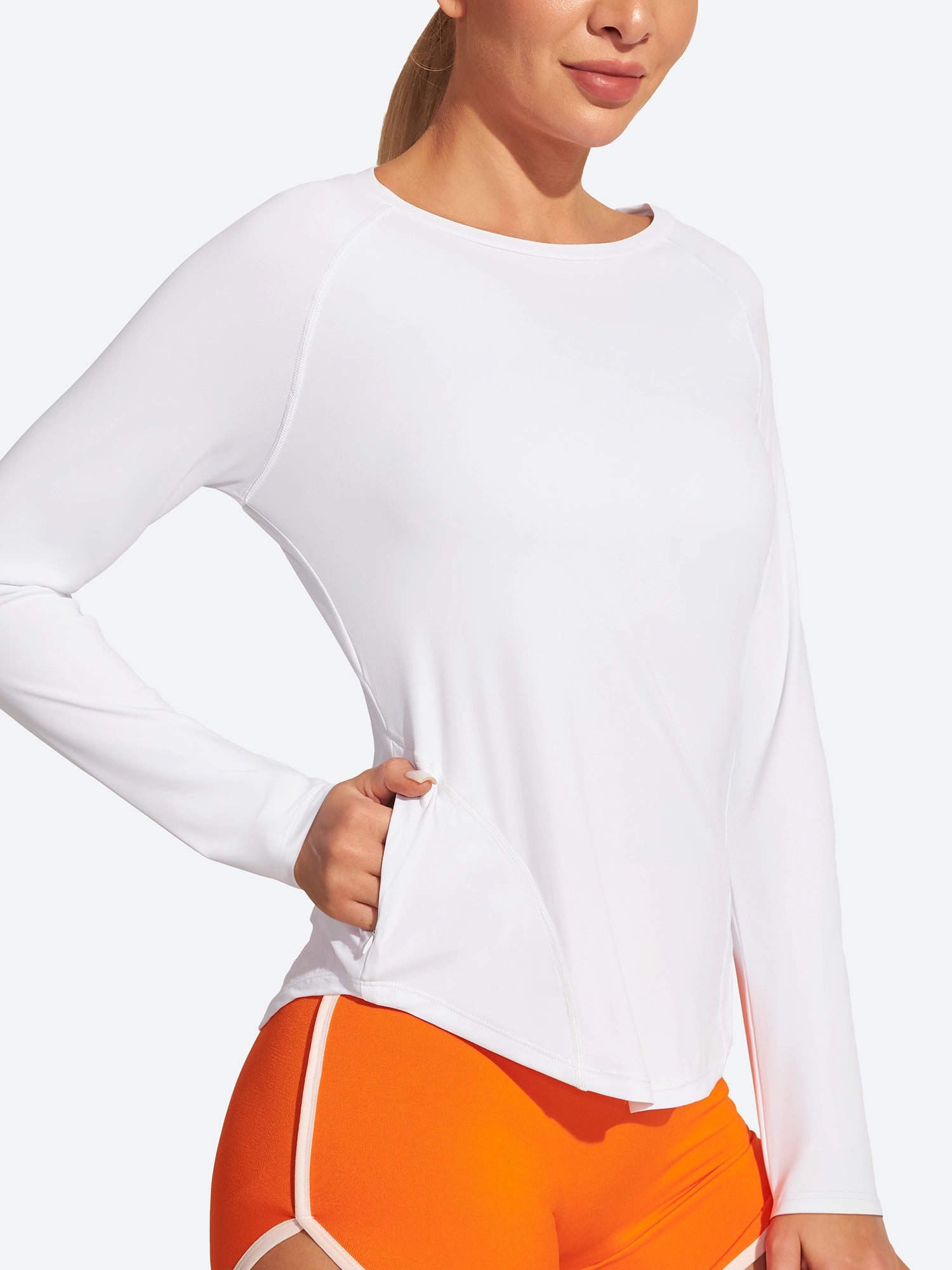 IUGA UPF 50+ Long Sleeve Rash Guard With Pockets