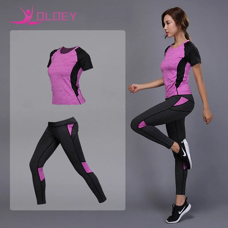 Exclusive Online Offer New stylesOLOEY Women's sportswear Yoga Set Fitness Gym Clothes Running Tennis Shirt+Pants Yoga Leggings Jogging Workout Sport Suit Exclusive Online Offer New stylesOLOEY Women's sportswear Yoga Set Fitness Gym Clothes Running Tennis Shirt+Pants Yoga Leggings Jogging Workout Sport Suit